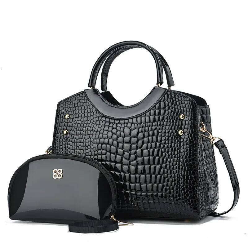 Manufacturer Wholesale Women Fashionable And Versatile Crocodile Patterned Elegant Large Capacity Single Shoulder Crossbody Bag