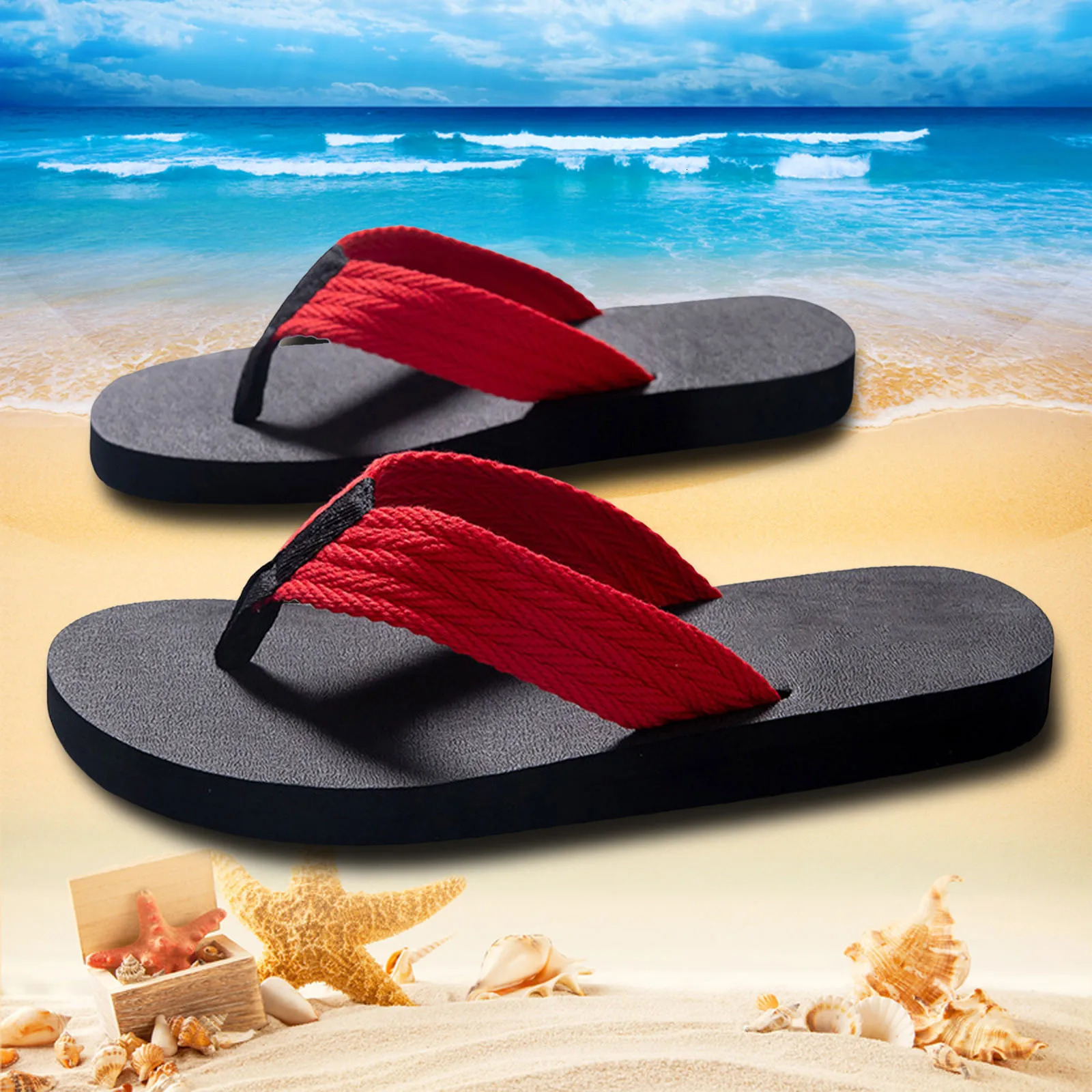 Mens Cowboy Slippers Summer Casual Outside Wear Beach Non Slip Breathable Flip Flops Clip Toes Mens el Slippers Plus Size 250526