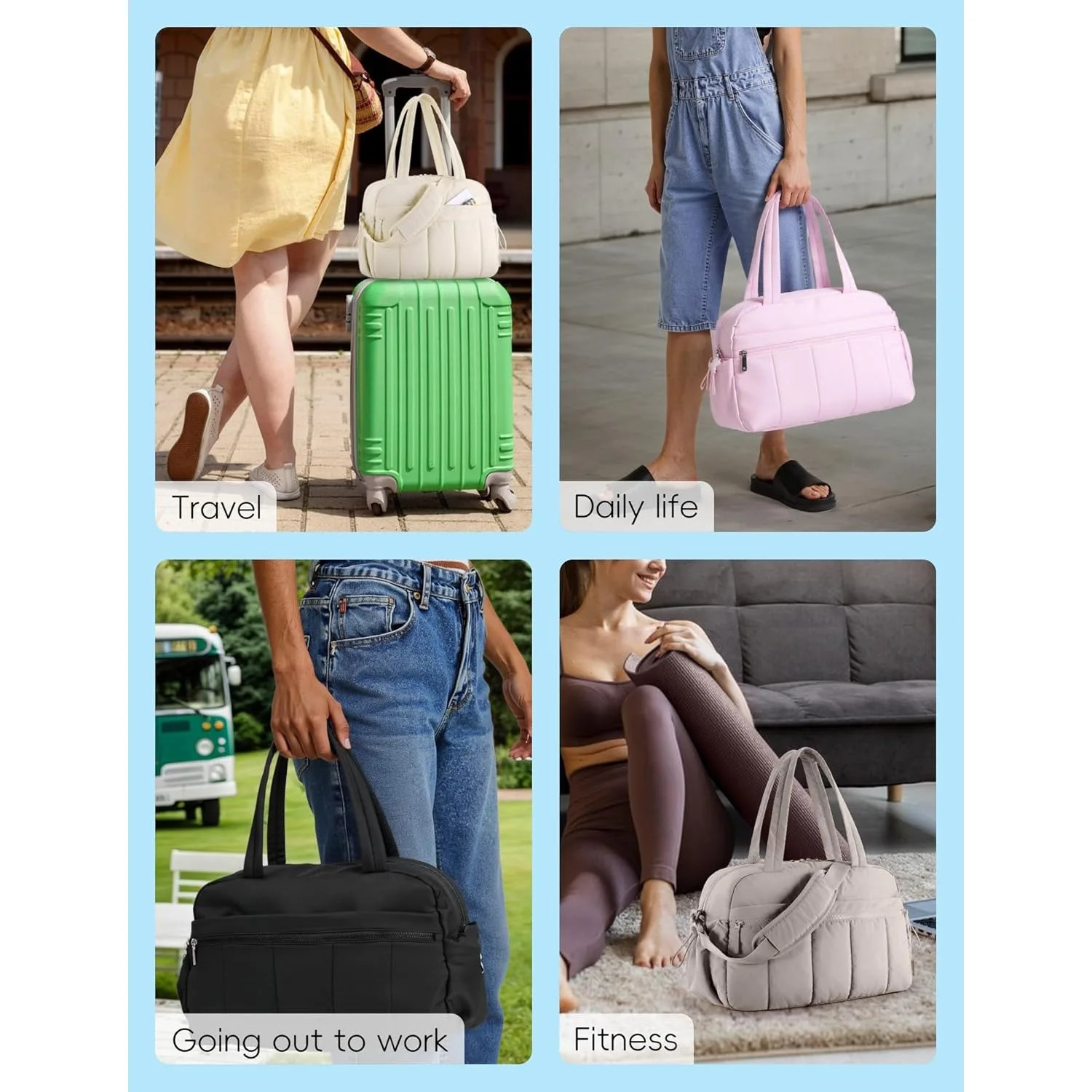 Large Capacity Travel Bag with Trolley Strap Great for Short Trips and Adventures pink 250522