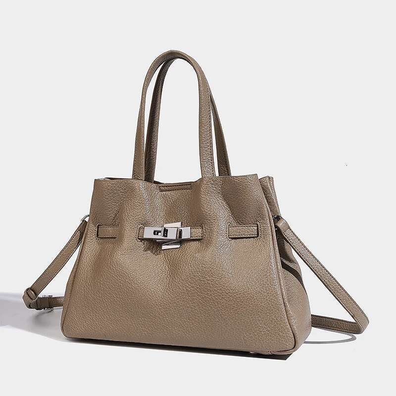 Genuine Leather Tote Bags For Women Designer Handbags And Purses 2025 New In Vintage Large Capacity Shoulder Crossbody