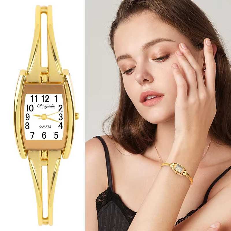 Eleg Fashion Womens Wristwatches Gold Stainless Steel Bracelet Ladies Watch Quartz Female Clock Reloj Mujer Feminino RelojesXJ250527