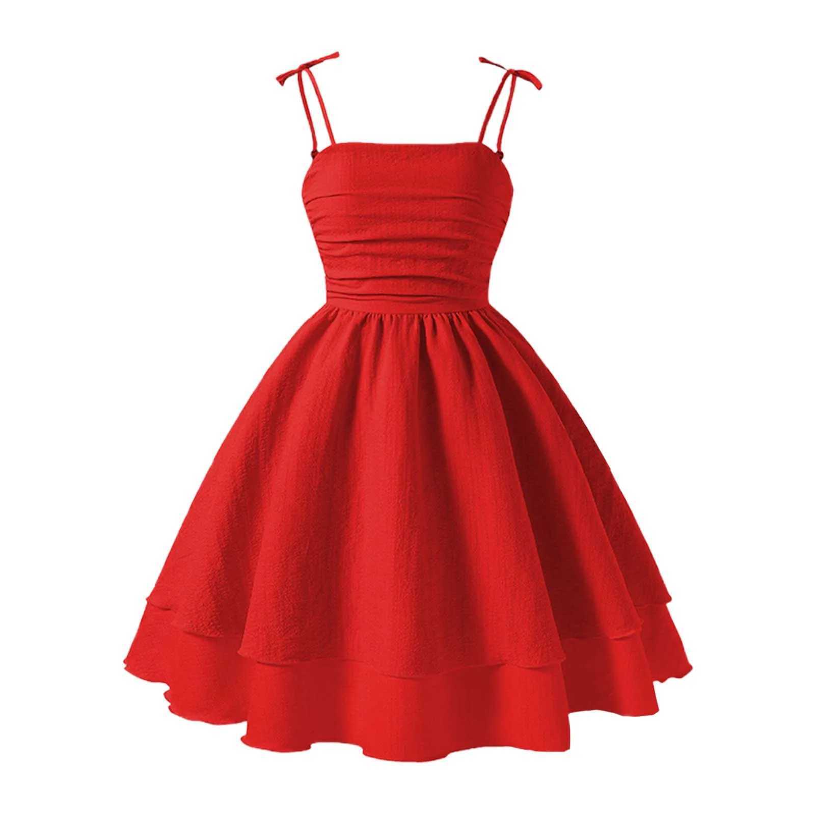 Summer Girls Dress Party Outfits Solid Color Dress With BowKnot Sweet Sleeveless For Kids Suspenders Dresses for Girls 8-12Years X250528