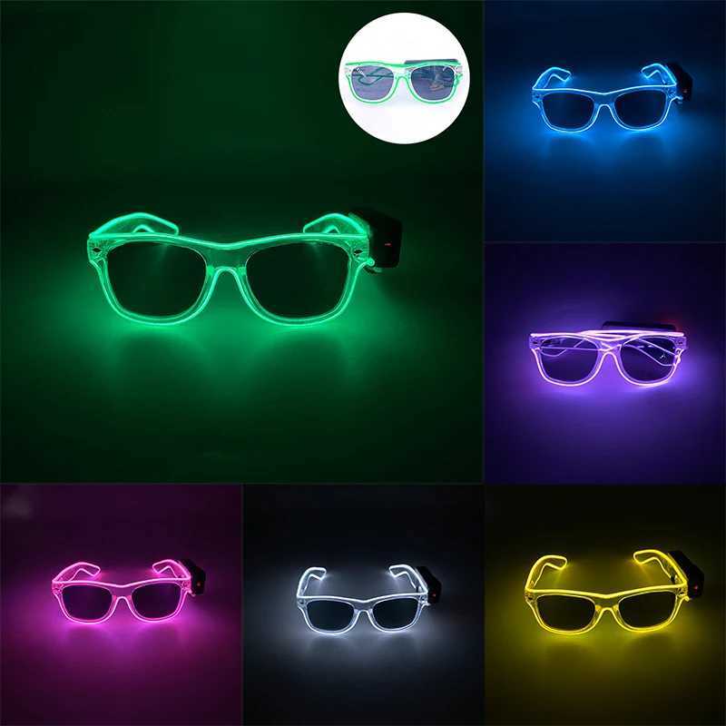 LED Neon Wireless Glasses Night Club Glowing Glasses Beer Carnival Party Supplies Bars KTV Bridal Shower New Arrival W250528