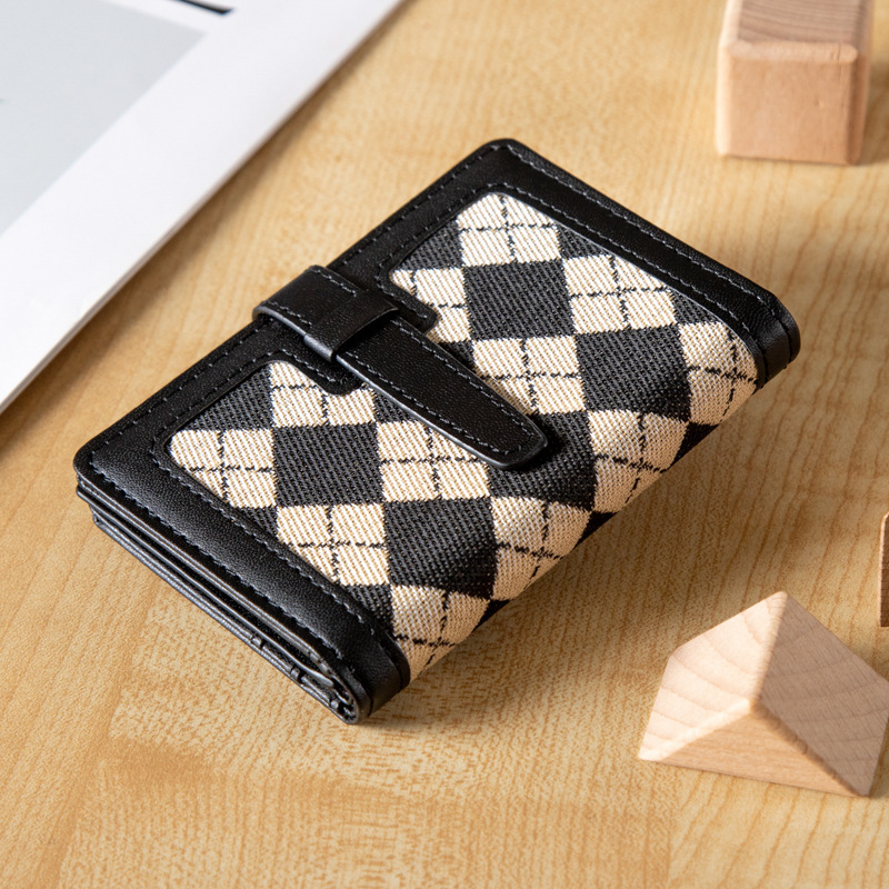 Free Shipping New Casual Designer Wallet Motor Vehicle Driver's License Leather Cover New Card Bag Checkered ID Bag