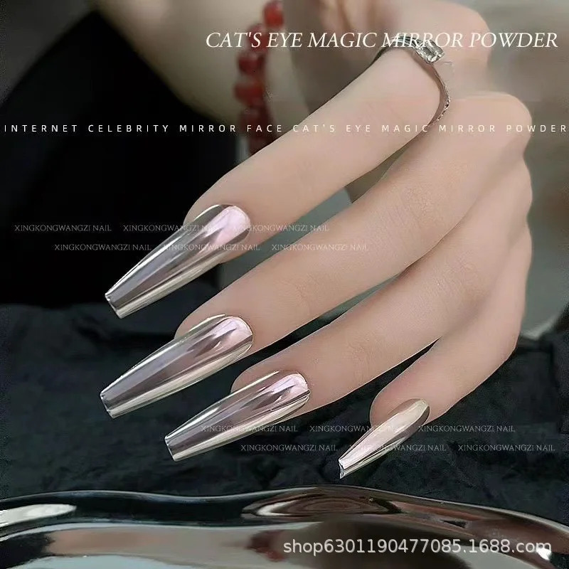Moonlight Magic Mirror Powder Magnetic Mirror Cat Eye Nail Powder Matching DIY Nail Art Decoration Chrome Nail Salon Exclusive 250523
