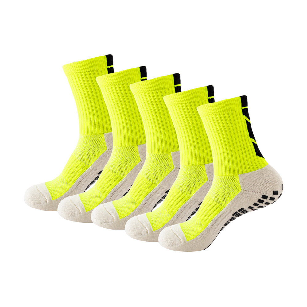Men's Soccer Mid-Calf with Anti-Slip Pads Towel Bottom Running Basketball Training Professional Sports Socks