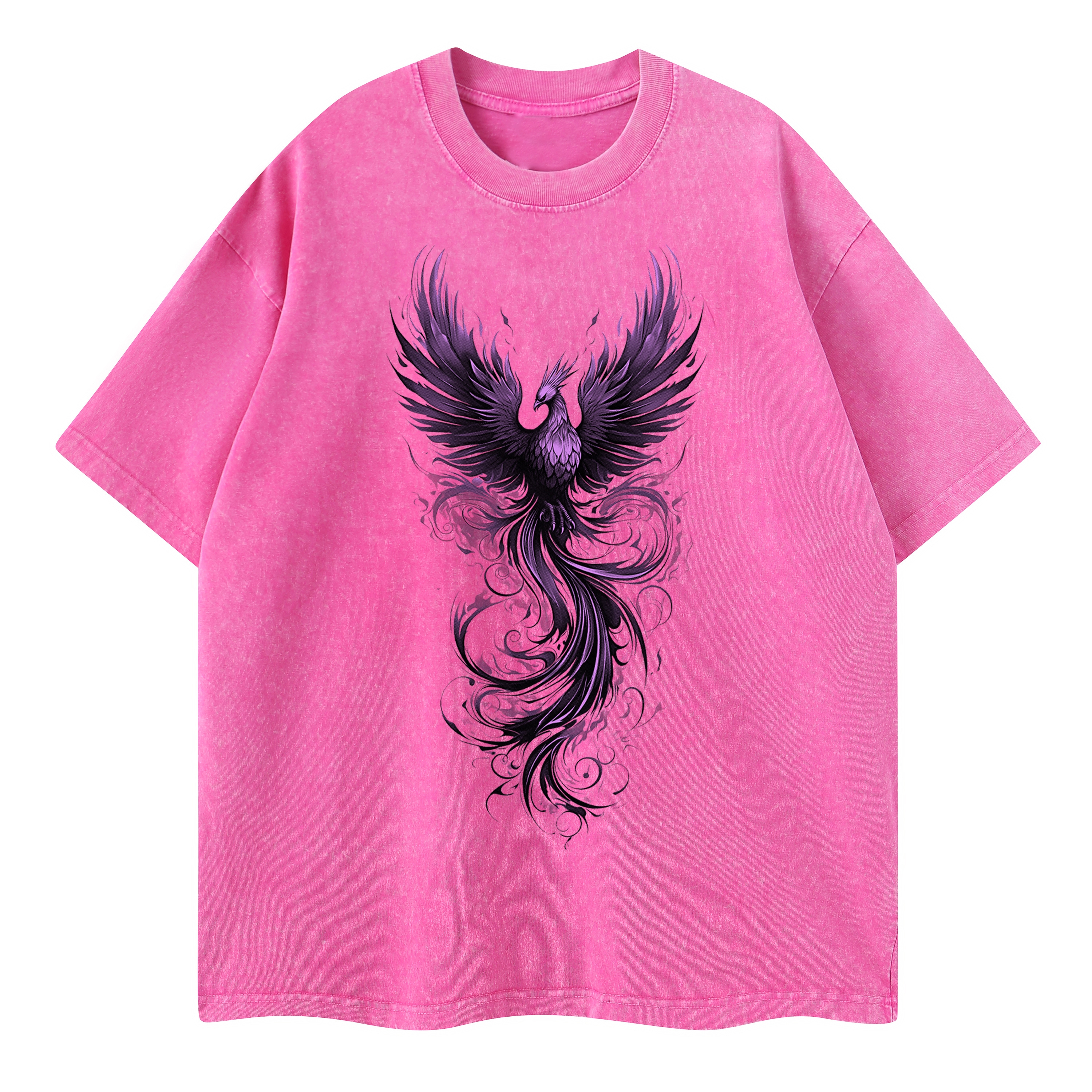 T-shirt men's top designer cotton T-shirt Purple Phoenix short sleeved clothing high-quality fashionable T-shirt