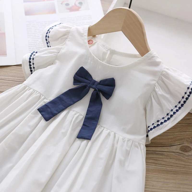 Summer Baby Girl Princess Dress Casual Fashion Baby Girl Flying Sleeve Bow-knot Princess Dress Kids Clothing For 1-6 Years Old X250528