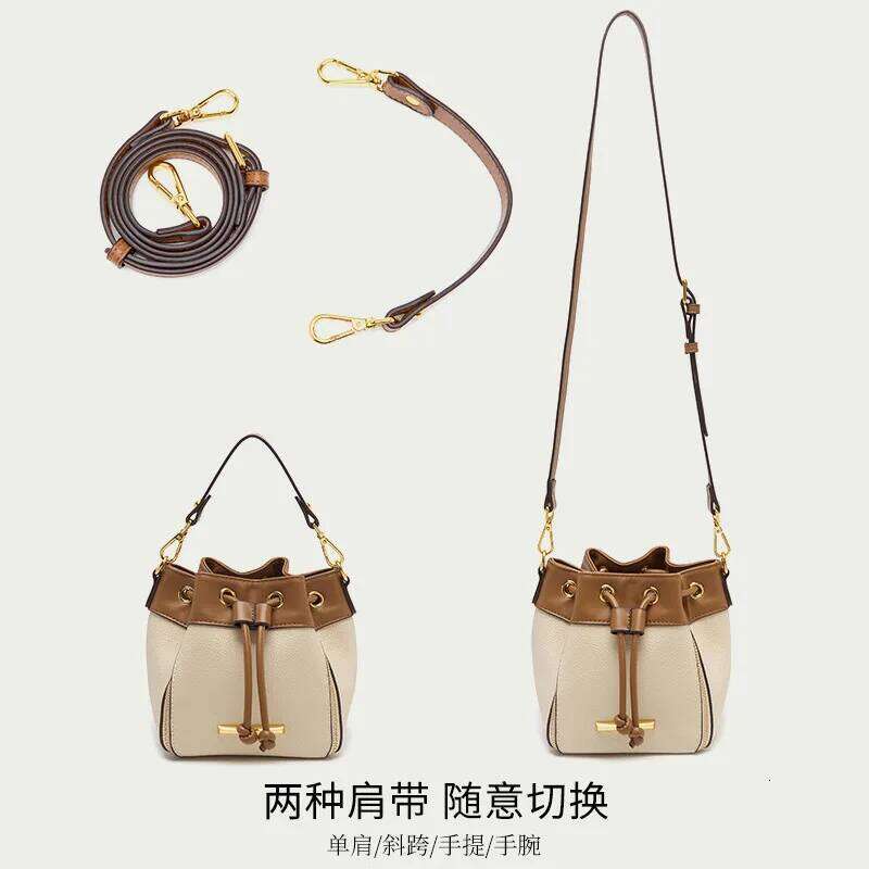 2023 Designer New Fashion Female Shoulder Cross Body Cowhide Short Handle Bag Genuine Leather Women Small Bucket Bags