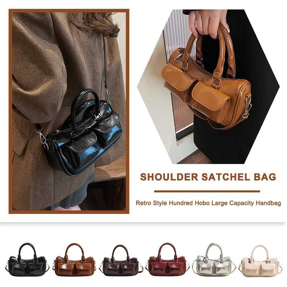 Shoulder Bag for Women Adjustable Strap Small Top Handle Bag PU Leather with Inner Pocket Clutch Purse for Work Travel Y250528