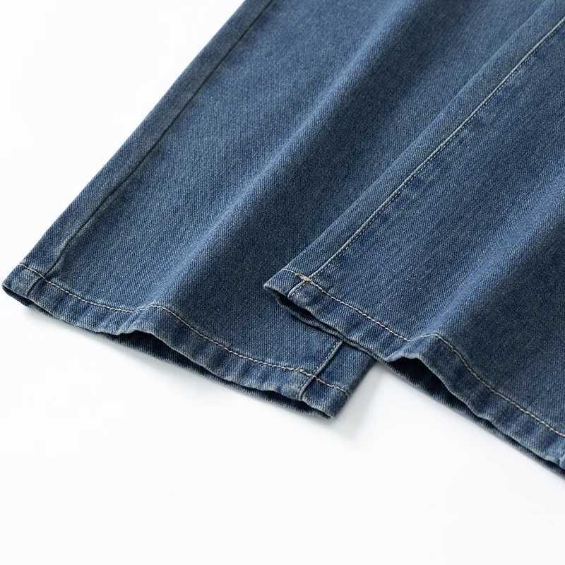 5 Colors Spring Vintage Distressed Mens Baggy Straight Jeans Fashion Korean High Strt Denim Pants Strtwear Male TrousersC250528