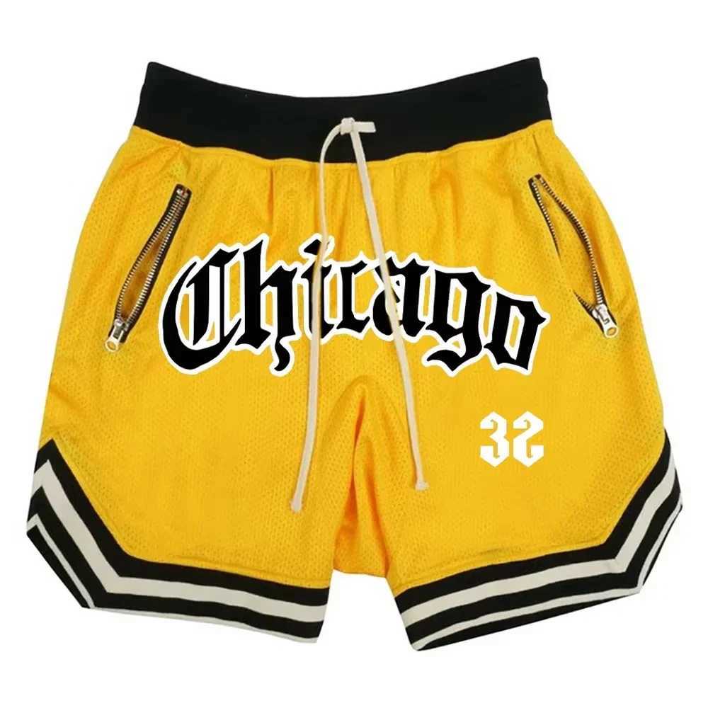 Chicago Basketball Shorts Mens Casual Sports Shorts Breathable Running Training Five Points PantsMesh Fitness Short Trousers X250528