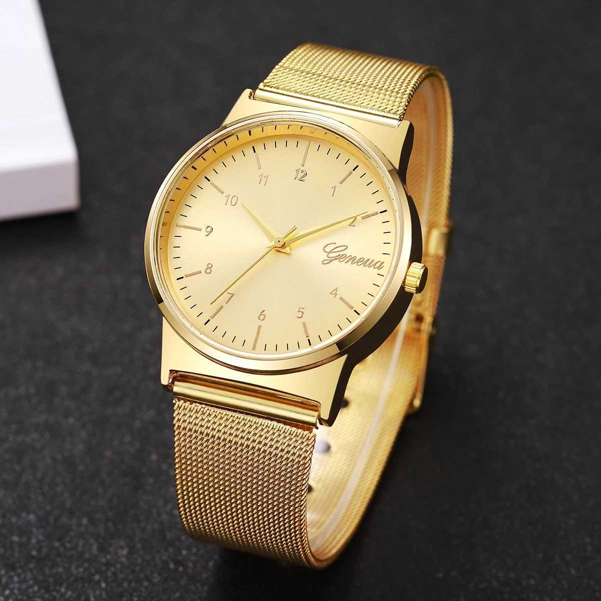 Fashion Women Watches Simple Arabic Dial Quartz Watch Luxury Mesh Band Ladies Wristwatches Reloj Mujer Girls Clock Gift XJ250527