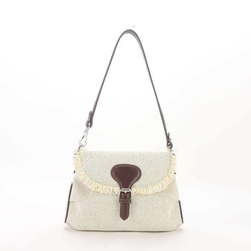 for Women 2023 Spring Summer New Simple Denim Underarm Niche Personality Handmade Wool Canvas Bag