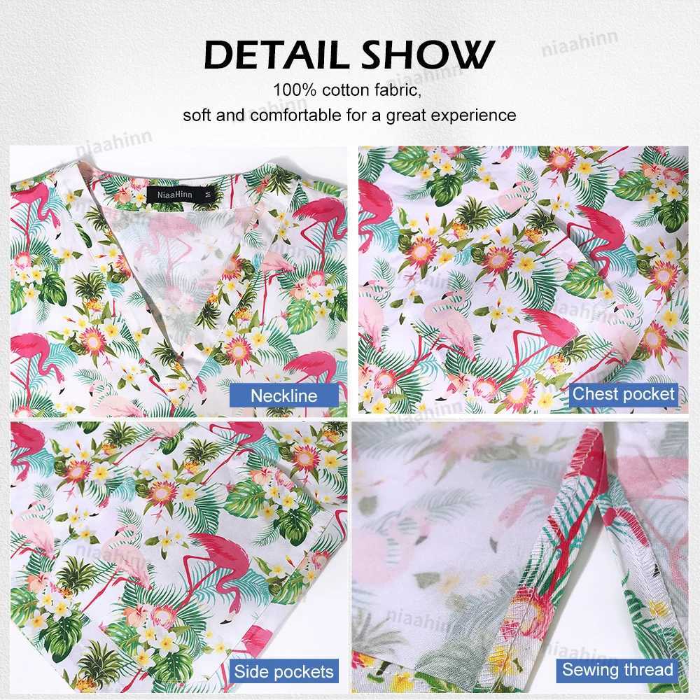 Laboratory Dental Clinic Veterinary Work Scrub Tops Cotton Soft Short Slved Shirt Fashion Doctors Nurses Pediatrician Workwear X250528