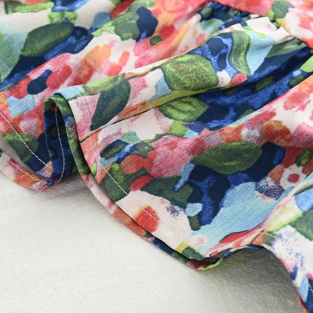 Bear Leader 3-7 Years Baby Girl Flower Dresses With a Bag Summer Floral Suspender Dress Kids Girls 2-Piece Sets Clothing X250528