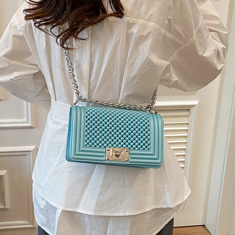 Top Brand High Quality New Small Jelly Bag for Women 2025 New Trendy Fashion Versatile Shoulder Crossbody Bag Stylish Small Square Bag New Free Delive