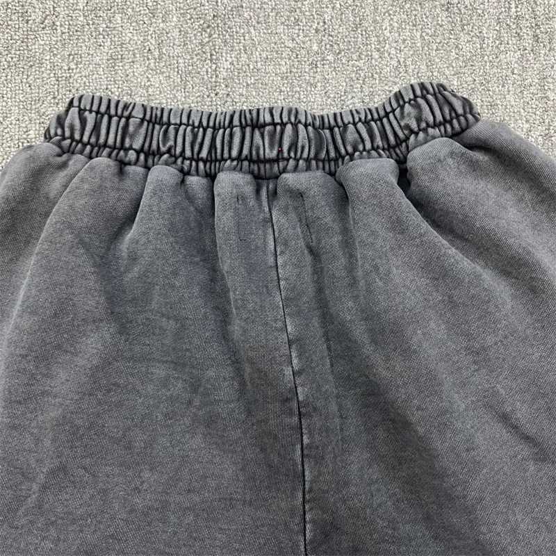 100% pure cotton retro printed drawstring Saint sports shorts for men X250528