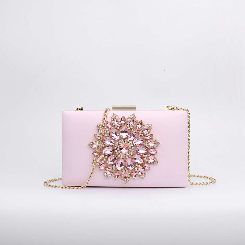 2025 Women's handbag Dia-Studded Clutch Fashion Dress Evening Banquet Shoulder Crossbody Chain Small Bag