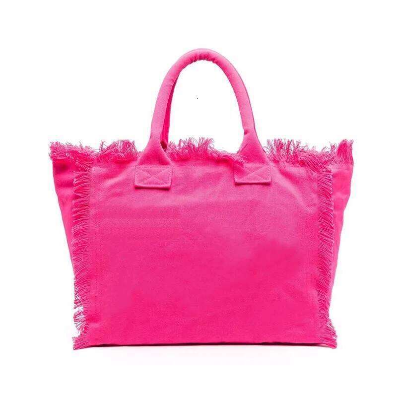 Christmas Present Simple Fashion Design Women's Tassels Handbag Large Capacity Canvas Beach Brand Tote Bag