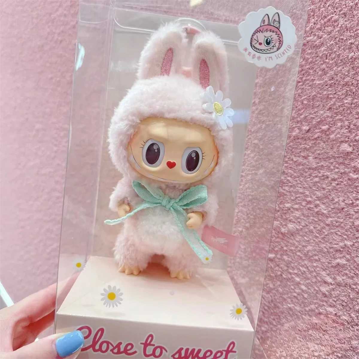 Labubu Mokoko 1st Spring Flower Sweet Vinyl Doll Kawaii Backpack Pendant Decoration Doll Amusement Park Limited Editio X2505281