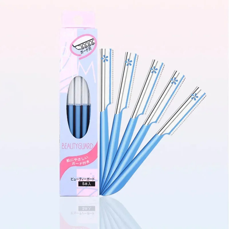 5pcs Eyebrow Epilator Sets for Women Makeup Beauty Eyebrows Hair Removal Styling Tool Steel Blade Sourcil Razor Trimmer 250516