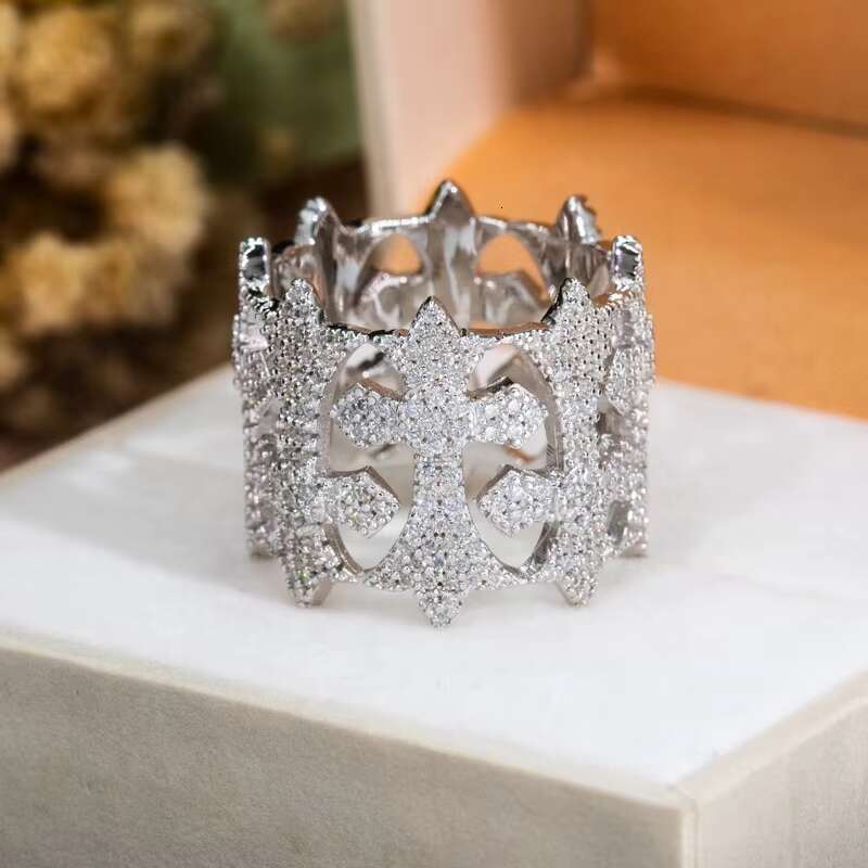 HYH 925 Silver Special Hip Hop Moissanite Rings for Men and Women