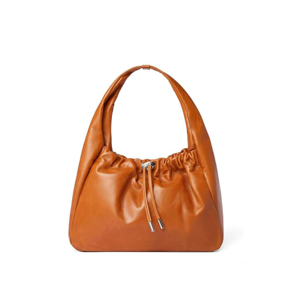 for Women New High-End Genuine Leather Handbag Fashion Versatile Large Capacity Tote Niche Lazy Underarm Bag