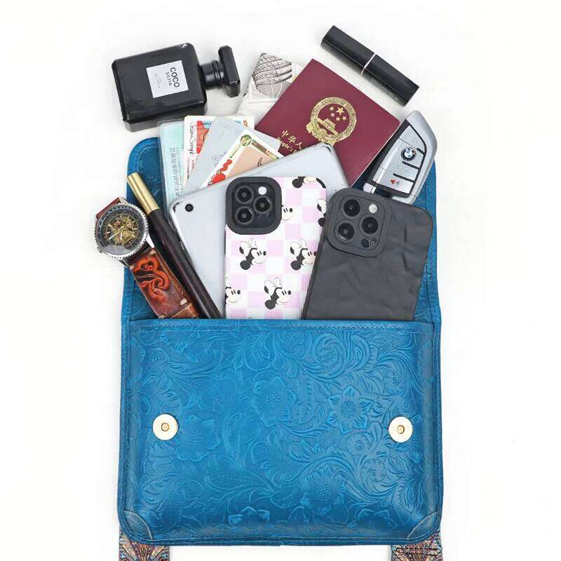 Men's Natural Cowhide Crossbody Messenger Bags For Male Genuine Leather Shoulder Bag With Two Size