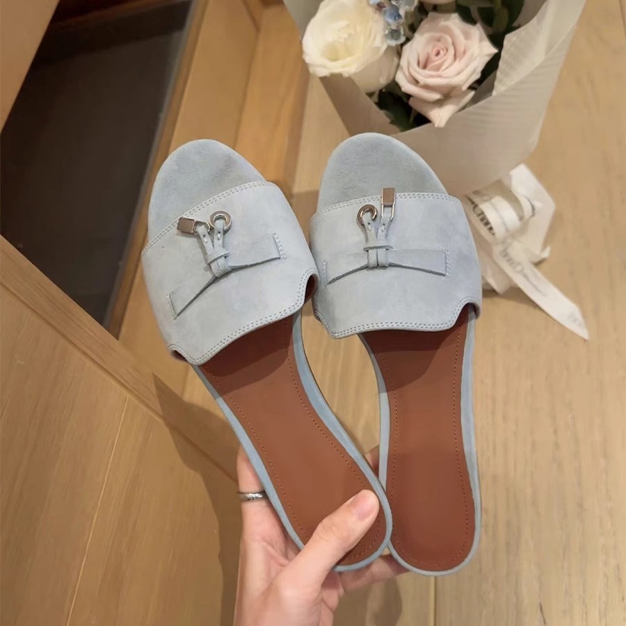 Free shipping designer Hot selling summer womens shoes womens slippers leather flat slide sandals designer brand anti slip flip up womens slippers