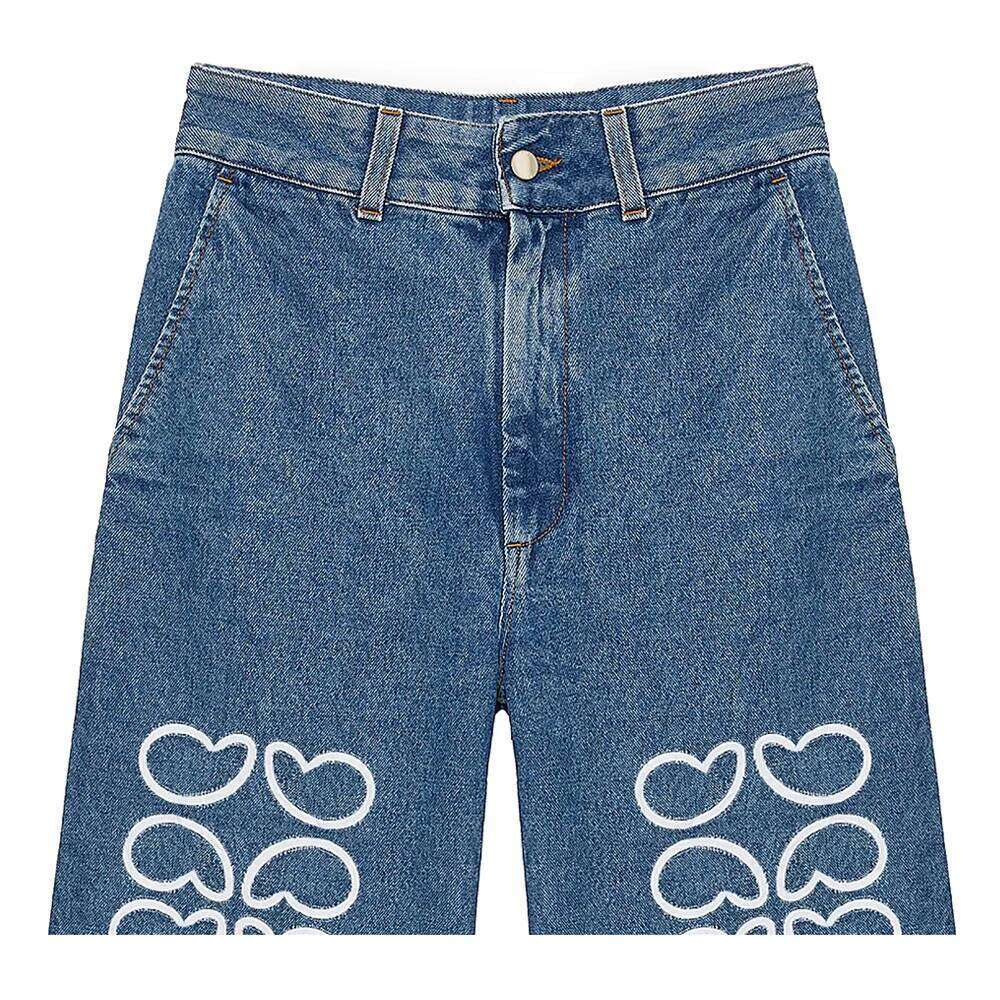 Women's Wear Classic Embroidered Women's Jeans Denim Shorts #K1311