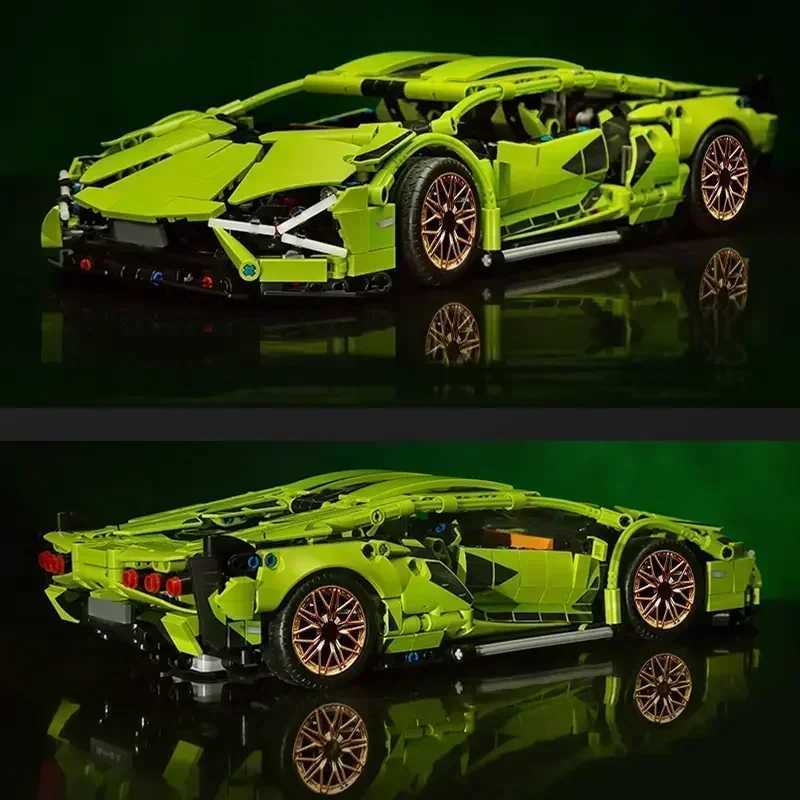 New 1280PCS Technical RC Building Blocks Racing Car Electric Remote Control Car Motor Vehicle Model Bricks Puzzle Toy Adult Gift Z250528