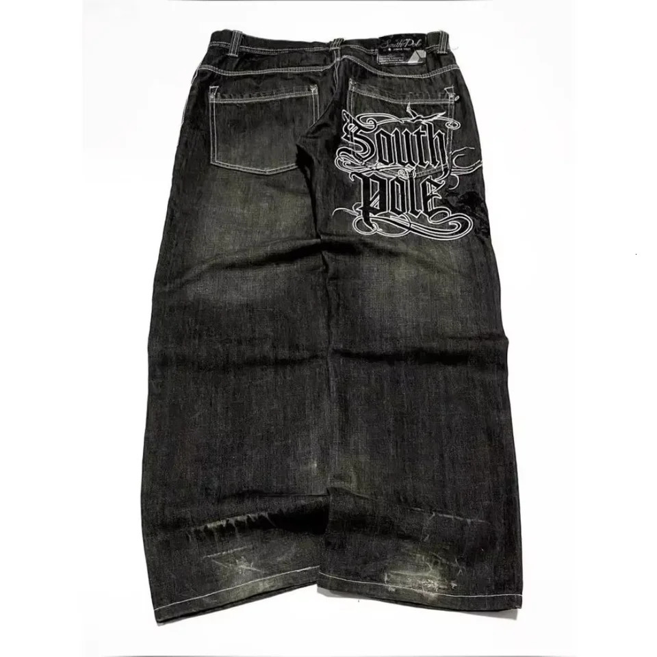 American Y2K Baggy Wide Leg Black Jeans Overszied Women Street Casual Joker Denim Pants Couple Jeans Vintage Streetwear 250526