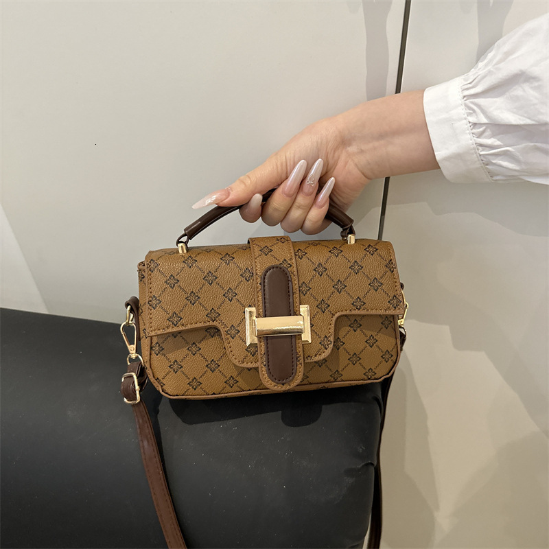 Luxury Brand Designer Bag High End Chain For Women 2025 New Style, Niche High-End Small Square Bag, Commuting Hand-Held Crossbody Bag