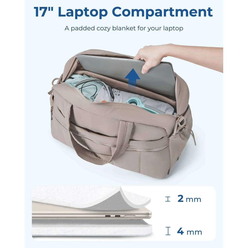 BAGSMART 3pc Bag Lightweight Outdoor Gym Bags Large Capacity Weekender Duffel Storage Handbag Travel Essentials