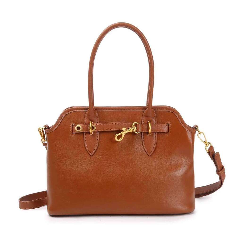 genuine leather large tote female shoulder crossbody bags designer hand bag for women brown black coffe handbag