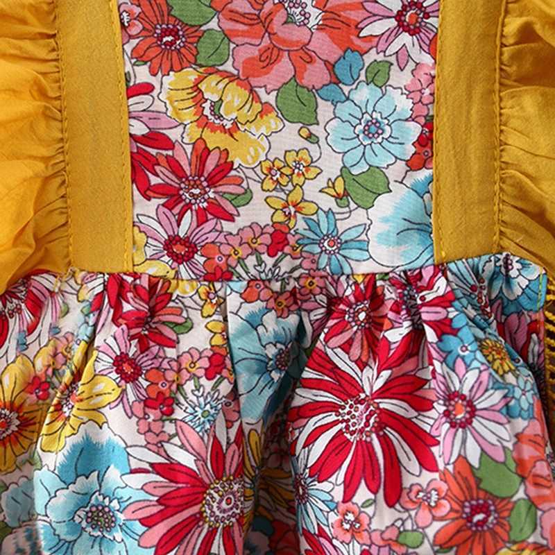 New Summer Girls Little Flying Sleeve Dress Small Floral Hollow Bow After Dew Baby Dress + Hat (0-3 Years Old Girls) X250528