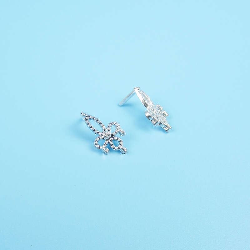 Silver Earrings for Dolls, Prismatic Pendant, Toy Doll Accessories, Plastic Electroplated Jewelry, 500g