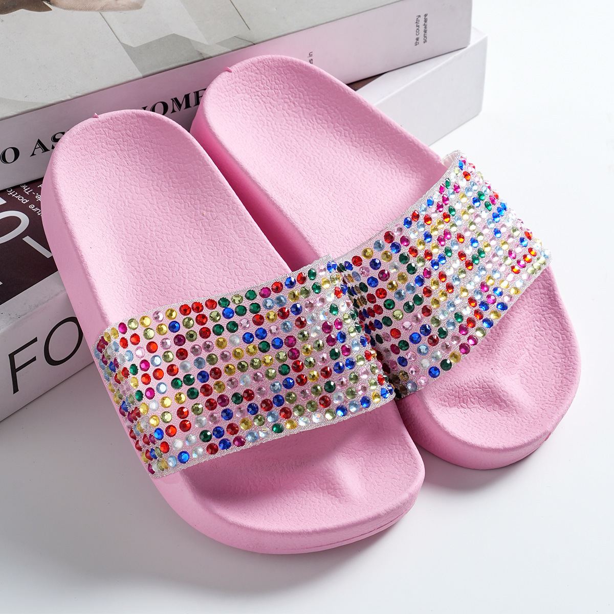 Girl Slippers Trendy Style Kids Designer High Quality Beach Shoes Kidsnest Slippers Fashion Children Casual Youth Slippers Size US7.5C-US3Y K0689