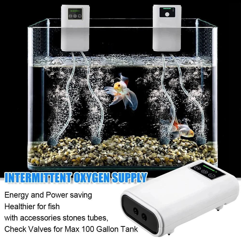 Fish tank oxygen pump charging dual-purpose air pump USB lithium battery household portable silent fishing tool outdoor 250604ww