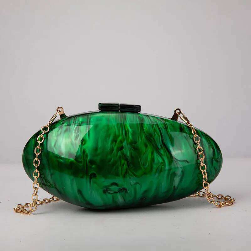 Pearl Acrylic Evening Bags Designer Clutch Purse Mini Women's Wallet Shell Chain Shoulder Crossbody Wedding Party Handbag