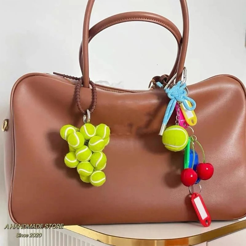 Elegant Tennis Keychain Bag Accessories Handmade Key Holder for Fitness Lovers XX9C 250527