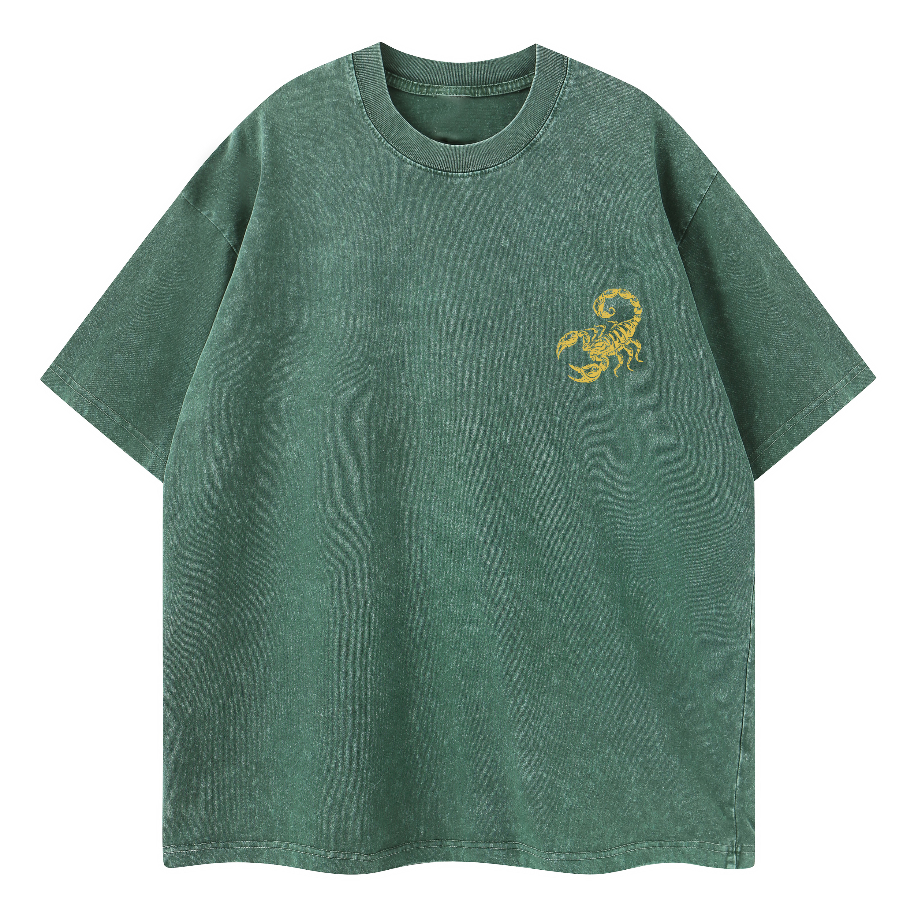 T-shirt men's top designer cotton T-shirt Golden Scorpion short sleeved clothing high-quality fashionable T-shirt