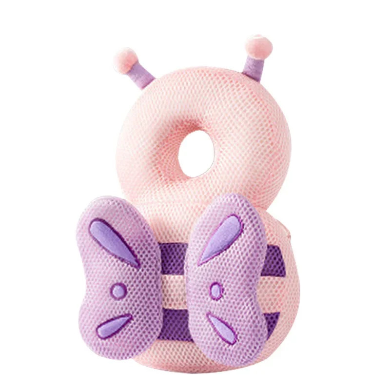 1-3Toddler Baby Head Protector Breathable Tencel Back Protector Cushion Back Prevent Injured Cartoon Security Pillows 250527