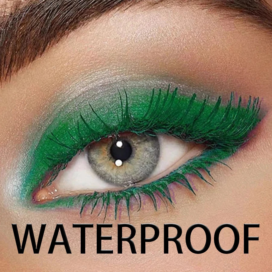 5D Waterproof Mascara Vibrant 9 Color-Lasting Curl Ink Formula -Eyeliner Extension Blue Green Black Eye Makeup Cosmetic 250523