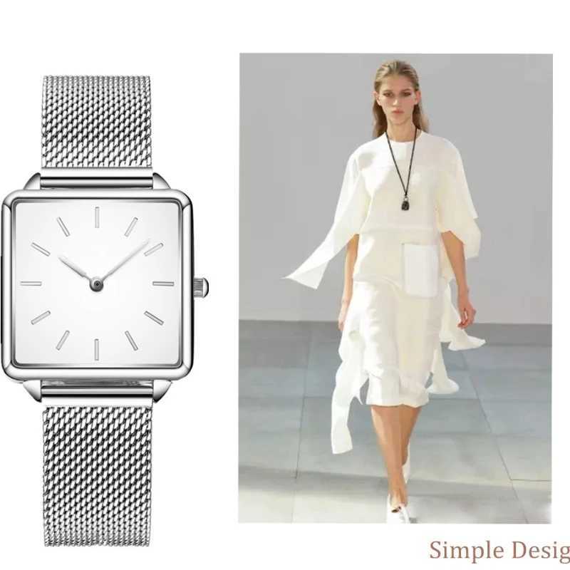 Luxury Top Brand Womens Quartz Watches Fashion Square Analog Wrist Watches for Women Simple Ladies Clock Gift reloj de mujerXJ250527