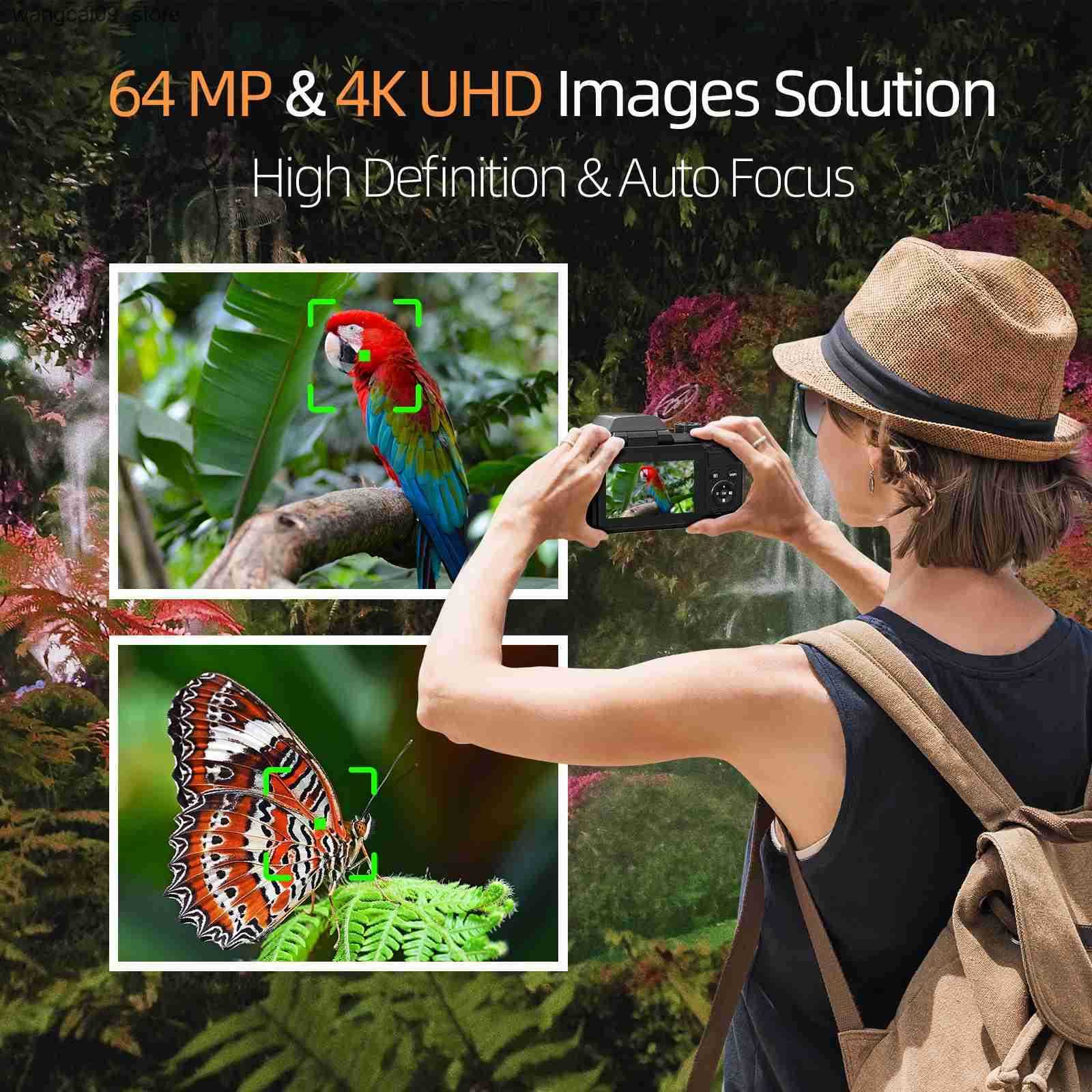 NBD Digital Camera 4K 64MP 16X flip camera suitable suitable for photography beginners easy to learn and operate camera z250529