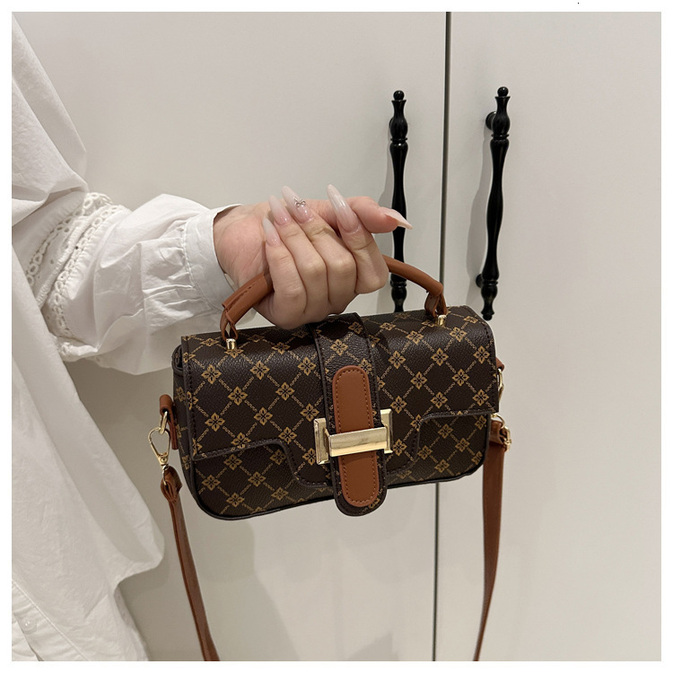Luxury Brand Designer Bag High End Chain For Women 2025 New Style, Niche High-End Small Square Bag, Commuting Hand-Held Crossbody Bag
