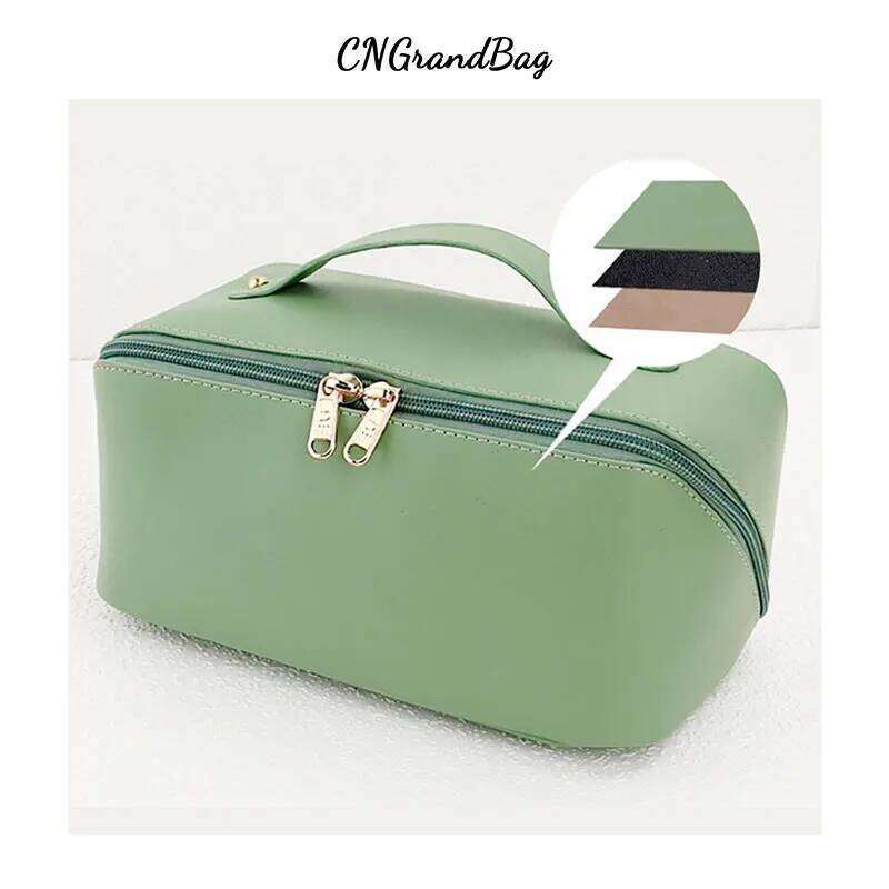 Custom Letters Large Capacity Pillow Shaped Makeup Women's Portable Waterproof Wash Storage Travel Cosmetic Bag