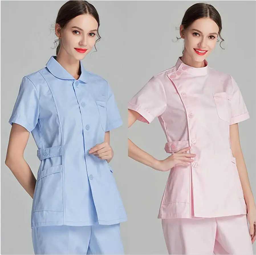 Short Scrubs Top Nurse Uniforms Lab Coat Doctor Uniform for Women Outwear Medical Clothing Beauty Sn Long Slve clothes X250528